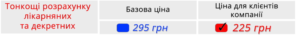 Описание цен на вебинар