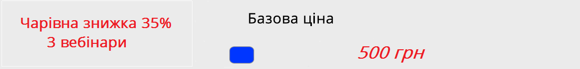 Описание цен на вебинар